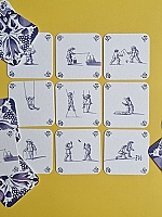 Tegelviltjes Memoryspel Piet design