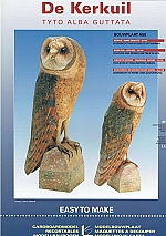 De kerkuil ware grootte 34 cm