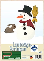 Figuurzaag voorbeeld sneeuwpop