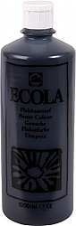 Gouache Ecola 1000 ml zwart
