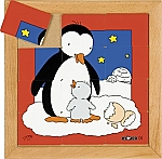 Dierenpuzzel 'Moeder en kind' Pinguïn