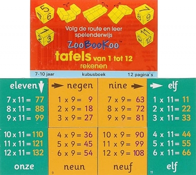 ZooBooKoo Tafels 1-12 groep 4 t/m 8