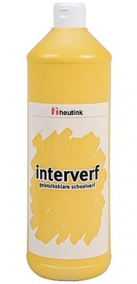 Gouache Interverf - 1 Liter geel