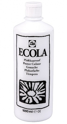 Gouache Ecola 1000 ml wit