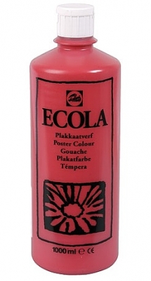 Gouache Ecola 1000 ml karmijnrood