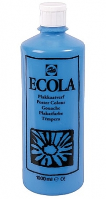 Gouache Ecola 1000 ml lichtblauw