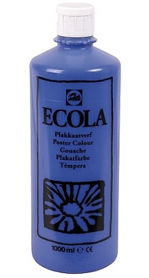Gouache Ecola 1000 ml donkerblauw