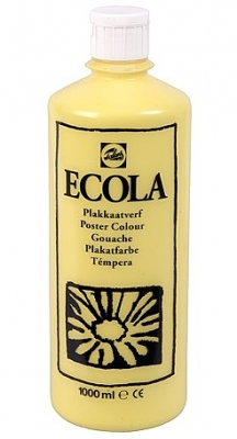 Gouache Ecola 1000 ml citroengeel