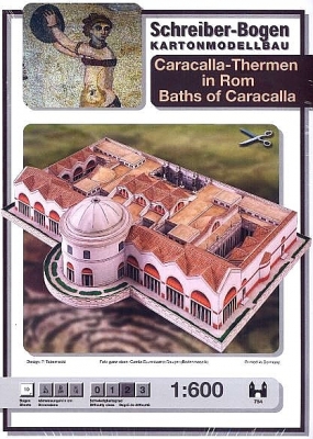 Caracalla Thermen in Rome 1:600