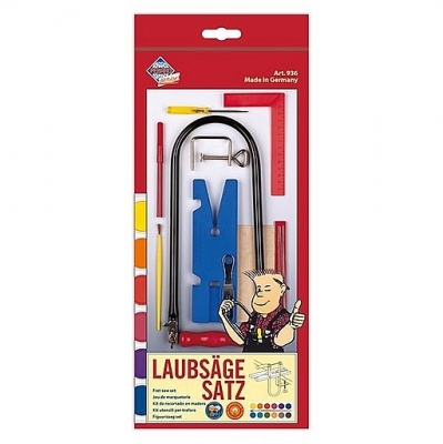 Figuurzaag set met zaagplankje en 2 multiplex platen