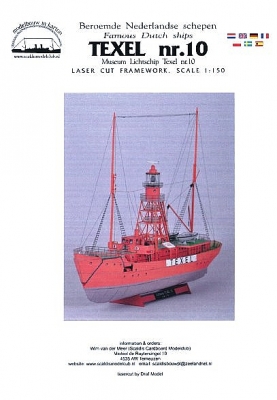 Lichtschip Texel nr. 10 sch. 1:150 framework