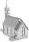 Old Country Church Metal Earth