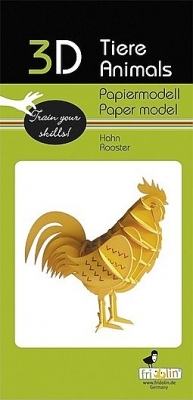 Haan 3D papier model fridolin