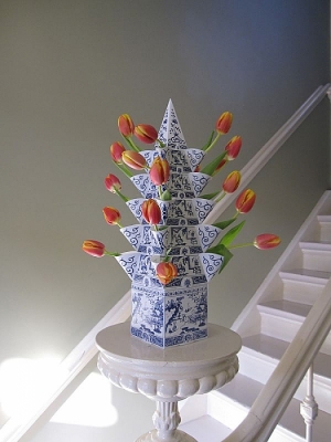 Bloemen-pyramide - Piet Design