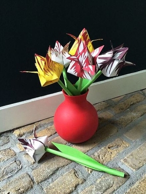 Vouwtulpen - Piet design
