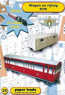 Wagon en rijtuig RTM 1: 37,5