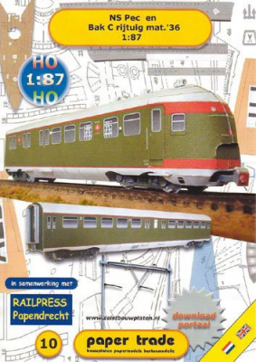 Post- en Personen-wagon Mat. 1936 1:87
