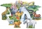 Park der dieren 3D knutselset