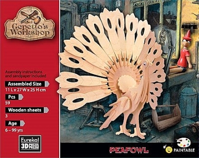 Peafowl Gepetto's workshop