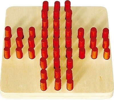 Solitaire mini-spel van hout