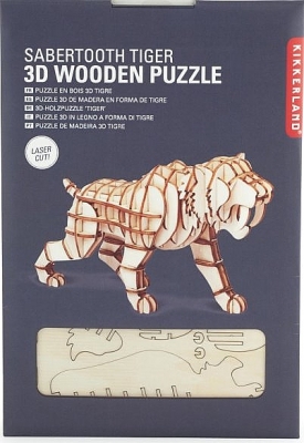 Tijger houten 3D puzzel Kikkerland