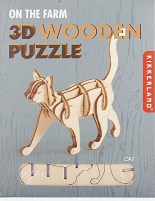 Kat - Houten 3D Puzzel Kikkerland