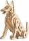 Hond - Houten 3D Puzzel Kikkerland