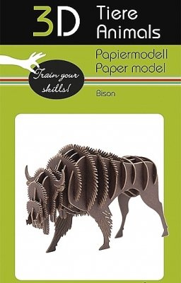 Fridolin Bison - 3D karton model