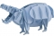 Nijlpaard - 3D karton model
