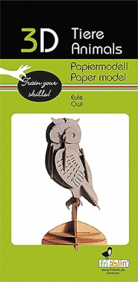Uil - 3D karton model