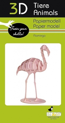 Flamingo - 3D karton model