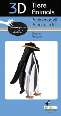 Pinguin - 3D karton model