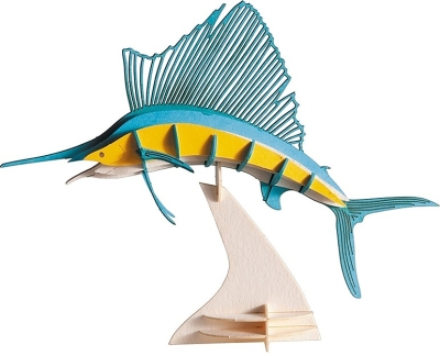 Zeilvis - 3D karton model