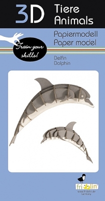 Dolfijn - 3D karton model