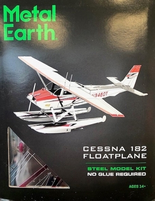 Cessna 182 Floatplane Metal Earth