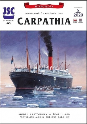 Carpathia met rompdelen set 1:400