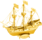 Golden Hind (Gold) Metal Earth 