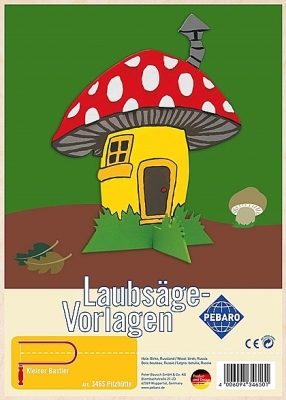 Figuurzaag voorbeeld Paddestoel hut
