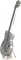 Electric Bass Guitar Metal Earth