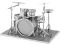Drum Set Metal Earth