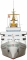 Wappen von Hamburg 1:250