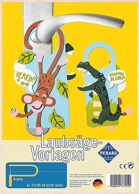 Figuurzaag voorbeeld deurschild safari