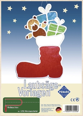 Figuurzagen de laars van de kerstman