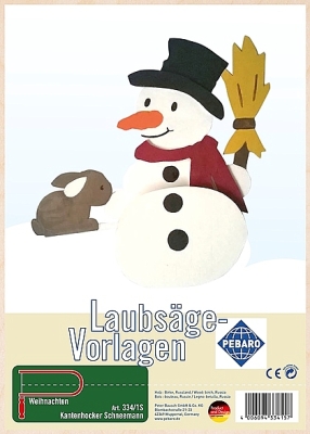 Figuurzaag voorbeeld sneeuwpop