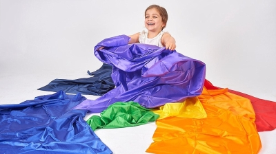 Regenboog Habutae Stoffenpakket Tickit