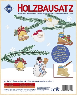 Kerstversiering 1 houten bouwpakket