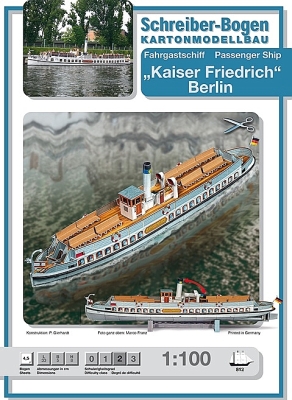 Berliner Fahrgastschiff Kaiser Friedrich 1:100