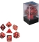 Dobbelstenen oblivion rot, 7 stuks in acrylbox