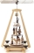 Pyramide met kerststal 3 lagen