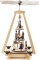 Pyramide met kerststal 3 lagen